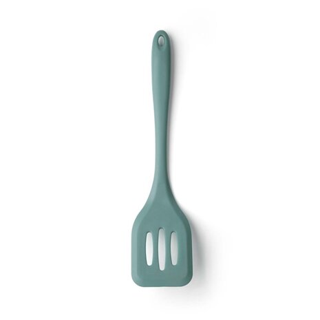 Slotted silicone turner - Aqua