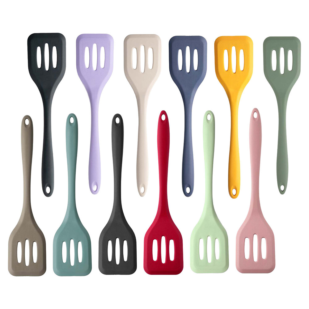 Slotted silicone turner