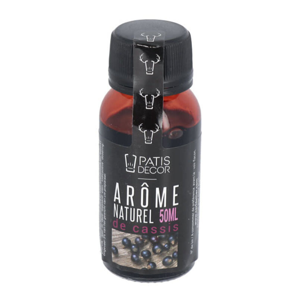 Patis Decor Natuurlijk zwarte bessen/cassis-aroma 50ml