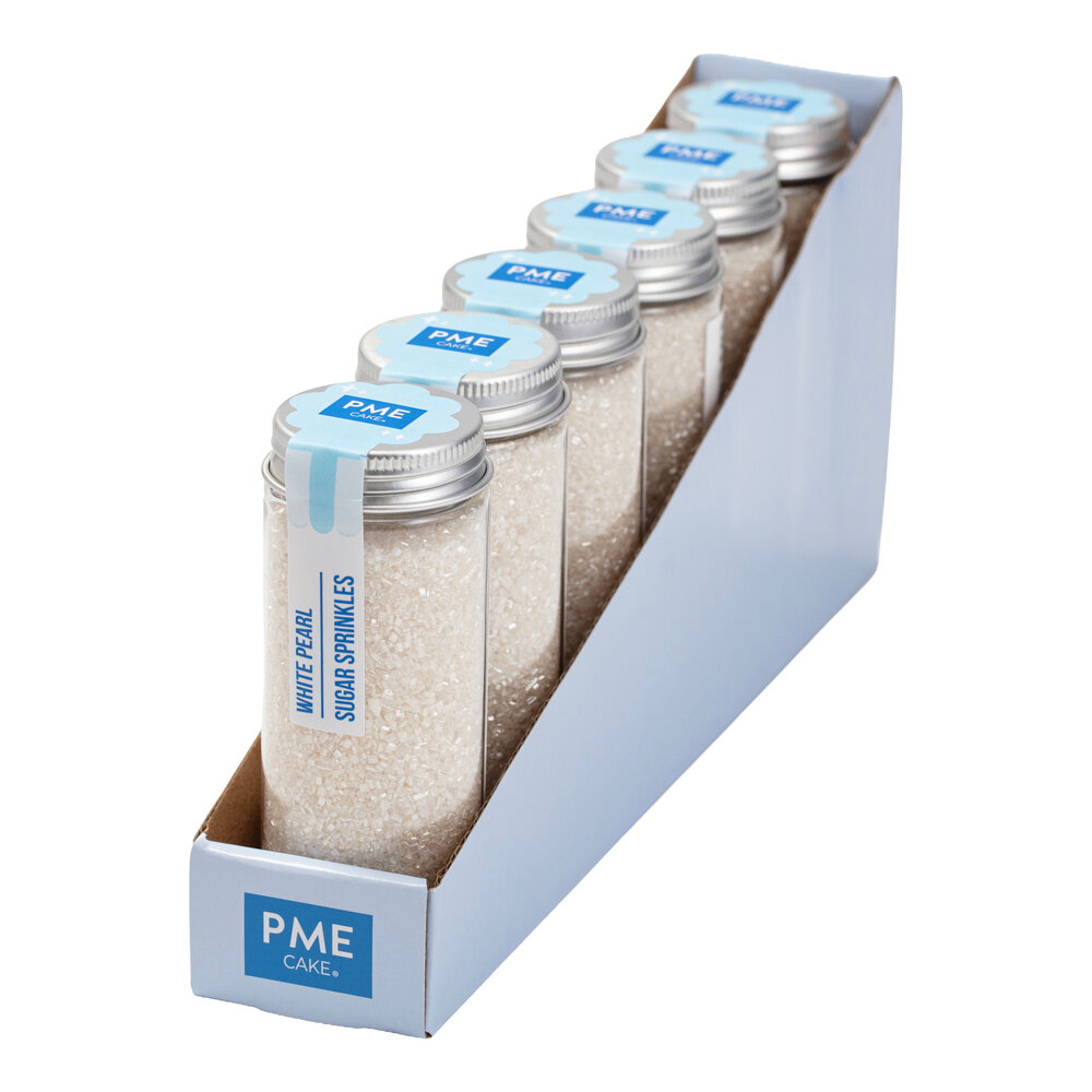 PME Sprinkle sugar – Pearly White (112g / 3,95oz)