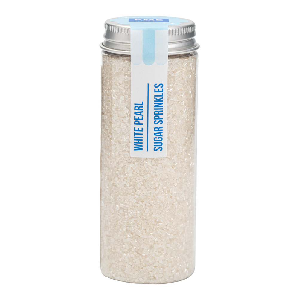 PME Sprinkle sugar – Pearly White (112g / 3,95oz)