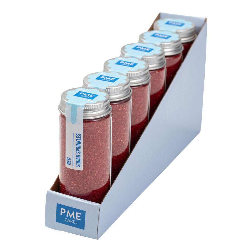 PME Sprinkle sugar – Red (112g / 3,95oz)