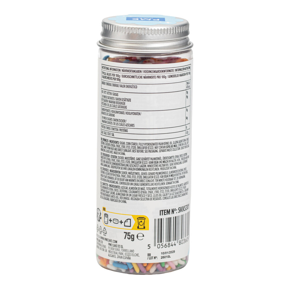 PME Strooihagel – Regenboog (75g / 2,64oz)