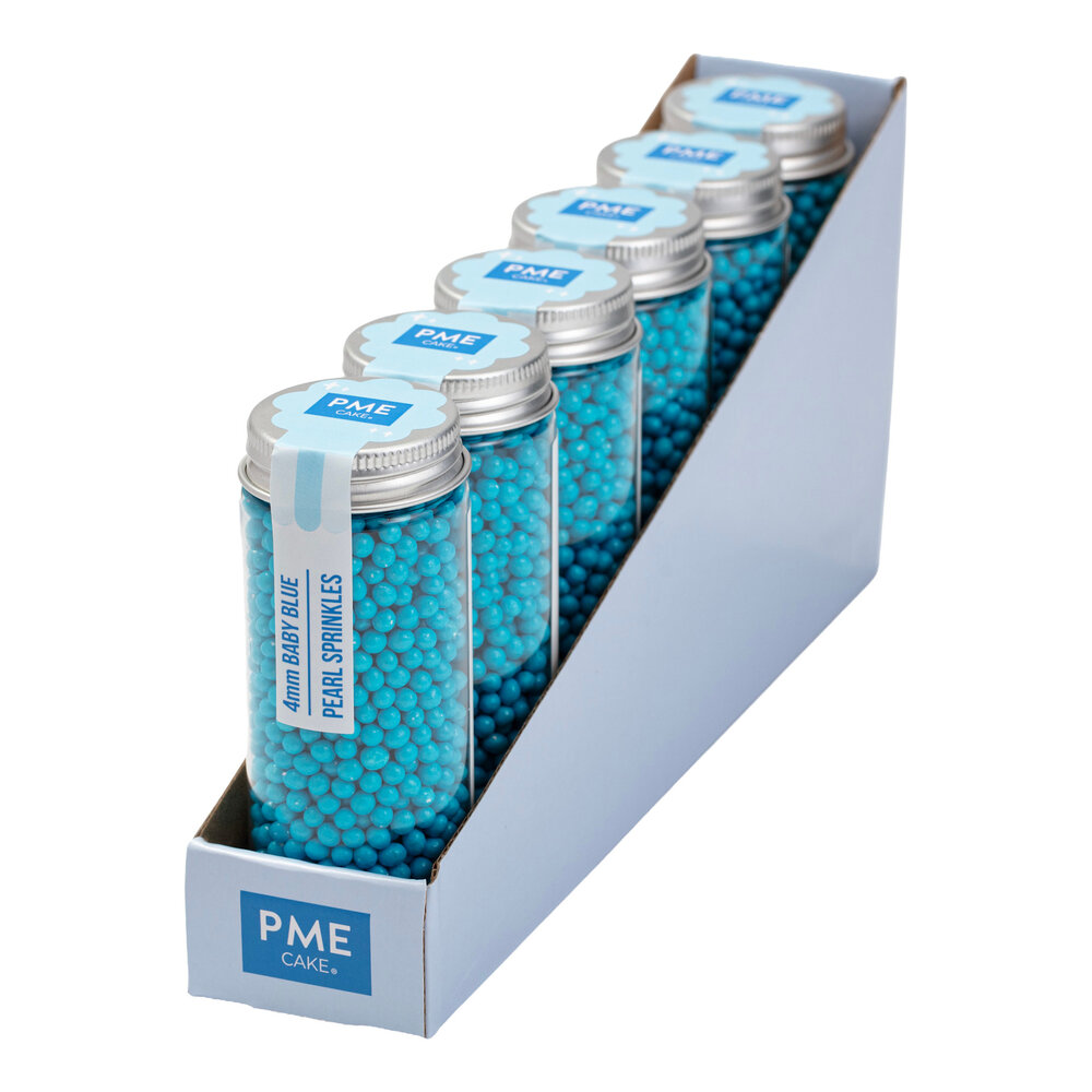 PME Pearl Sprinkles – Baby Blue 4mm (74g / 2,61oz)