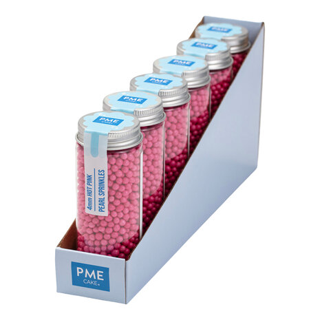 PME Pearl Sprinkles – Hot Pink 4mm (74g / 2,61oz)