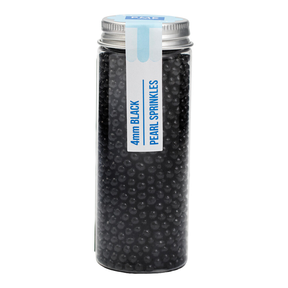 PME Pearl Sprinkles – Black 4mm (74g / 2,61oz)