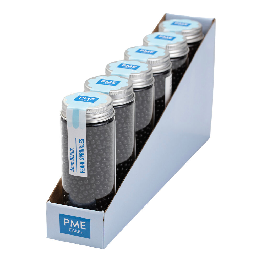 PME Parelstrooisels – Zwart 4mm (74g / 2,61oz)