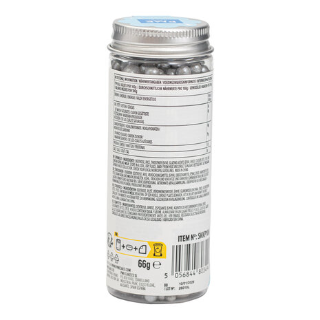 PME Pearl Sprinkles – Silver mixed sizes (76g / 2,68oz)