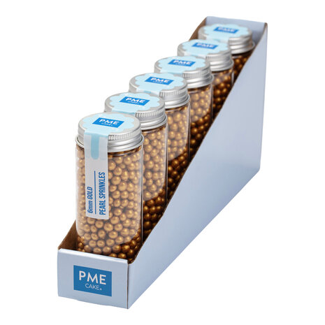 PME Parelstrooisels – Goud 6mm (60g / 2,11oz)