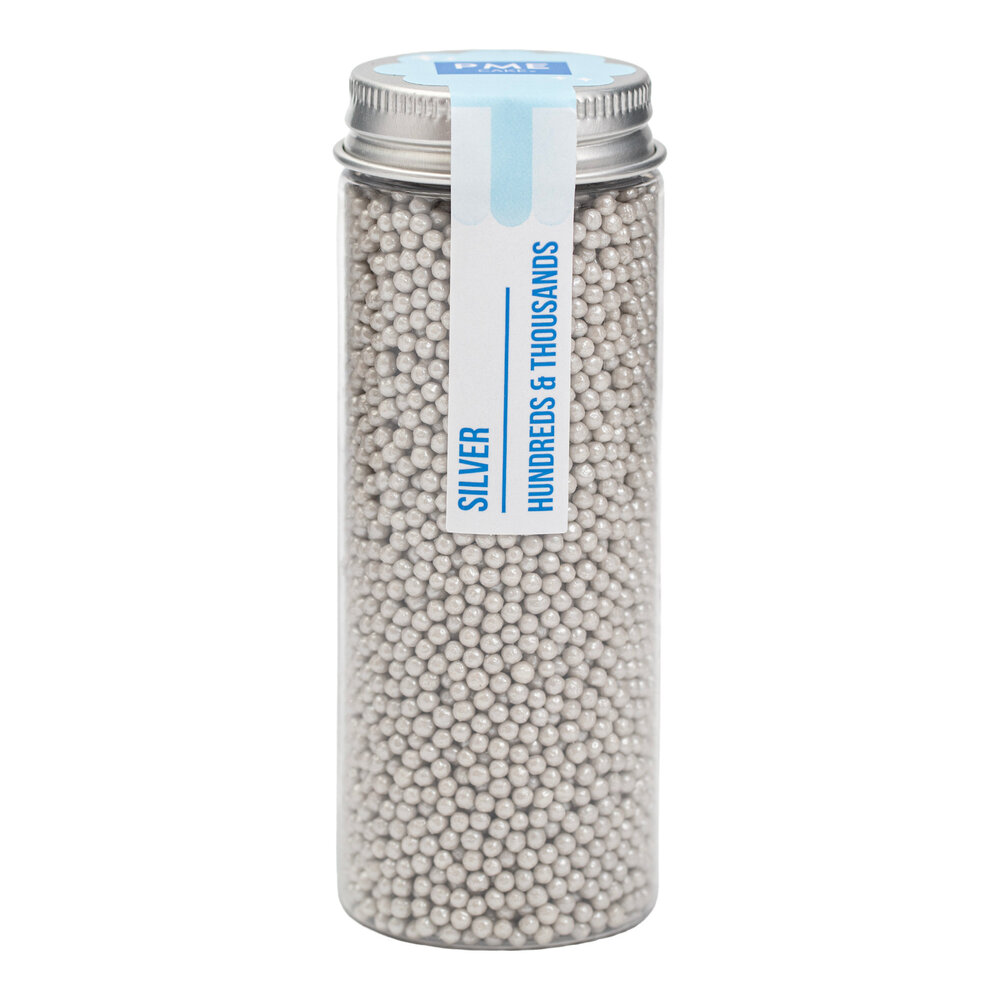 PME Hundreds & Thousands sprinkles – Silver (86g / 3oz)