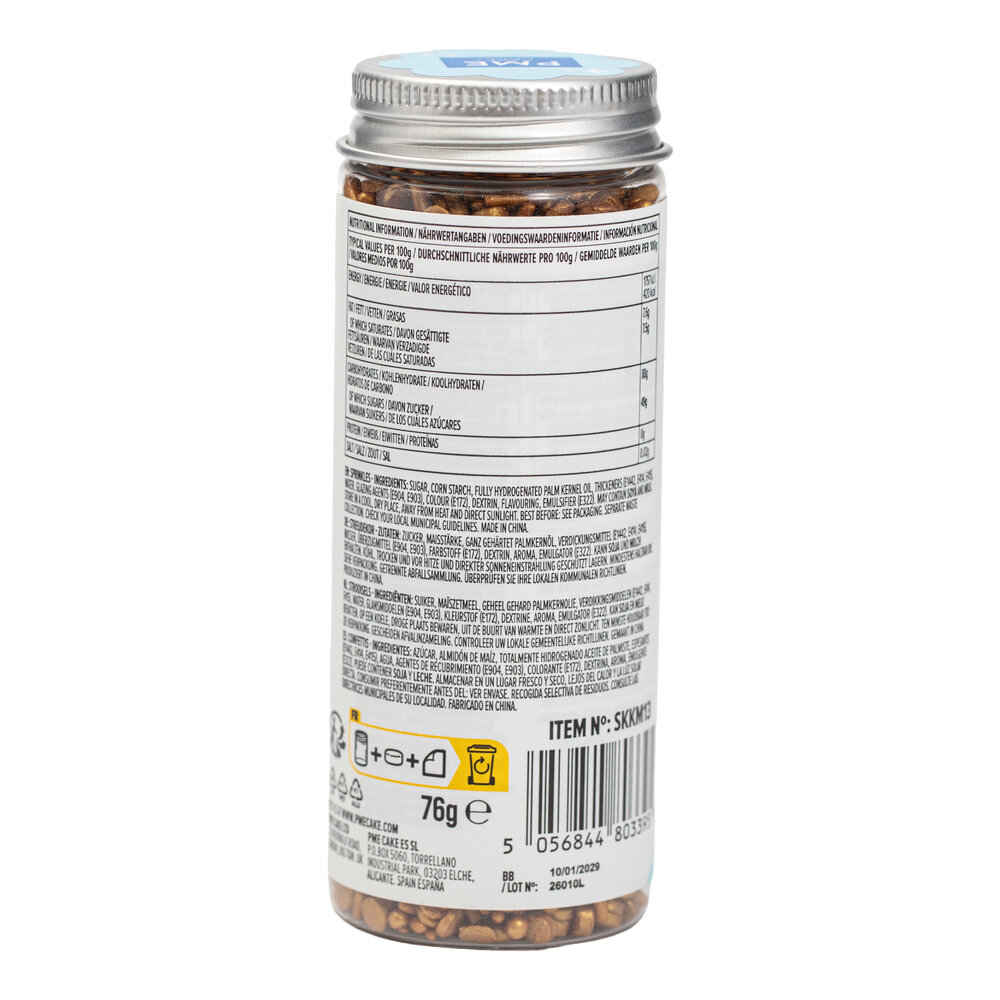 PME Sprinkle mix – Gold (76g / 2,68oz)