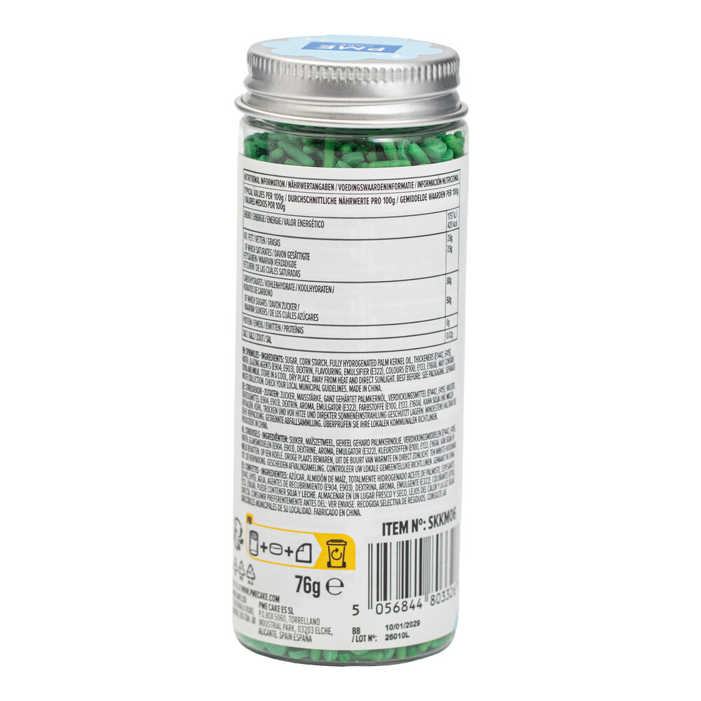 PME Sprinkle mix – Green (76g / 2,68oz)