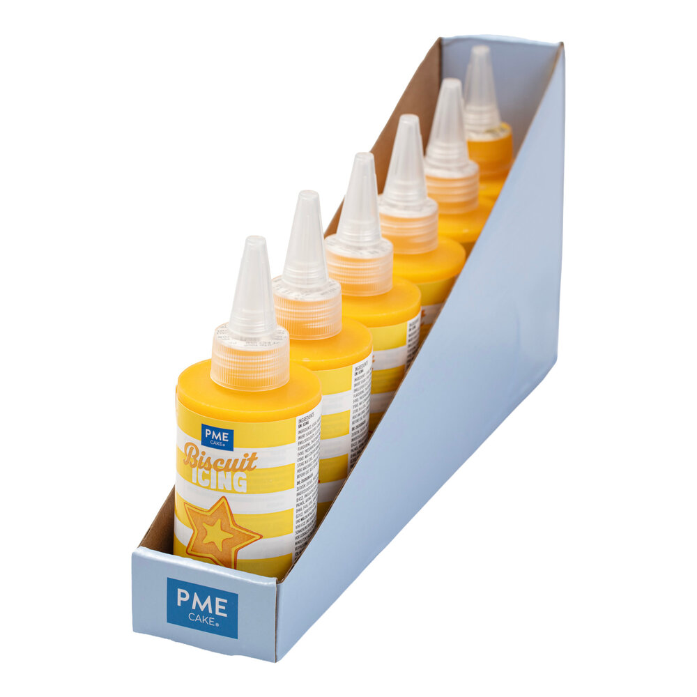 PME Koekjesglazuur / biscuit icing – Geel 120 g