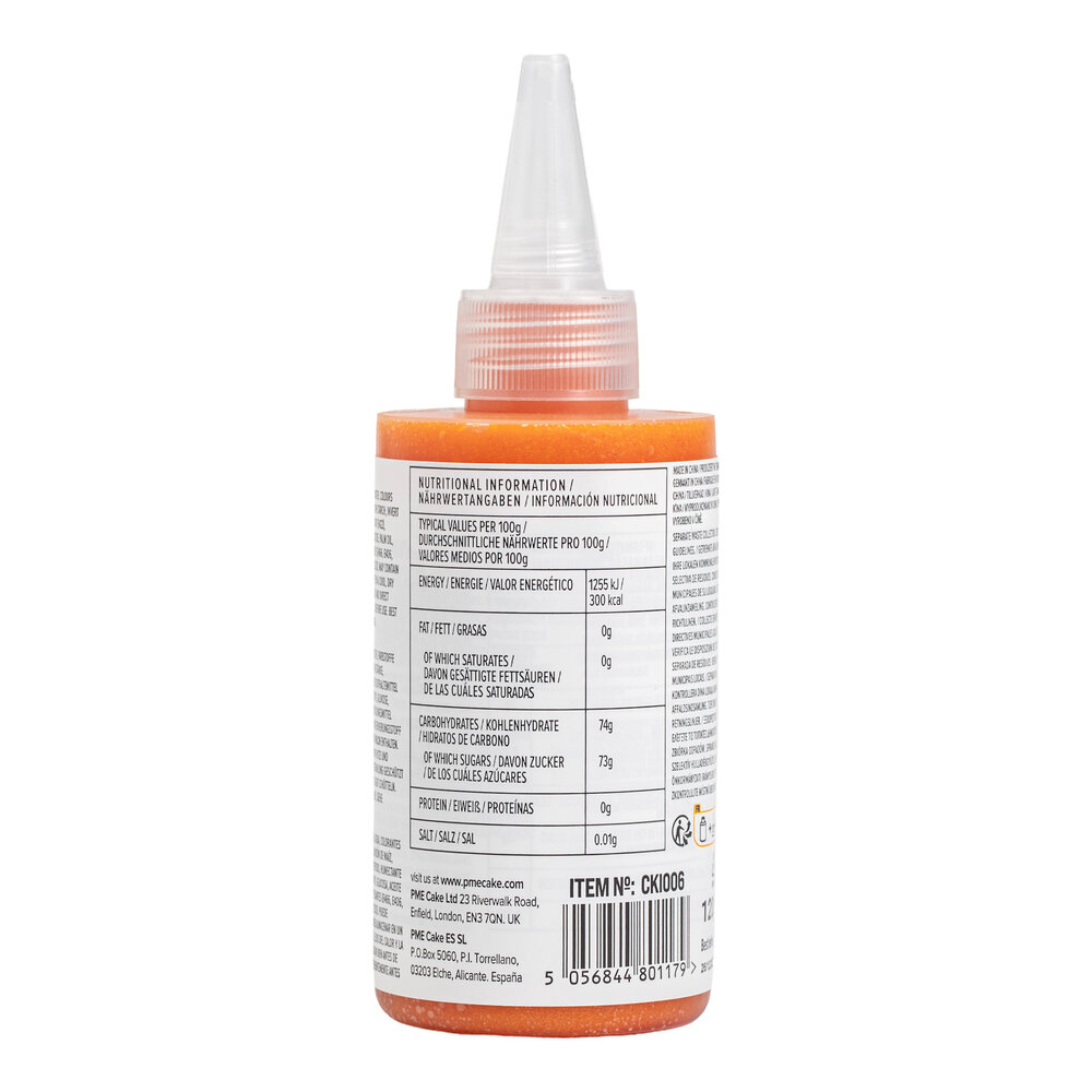 PME Koekjesglazuur / biscuit icing – Oranje 120 g