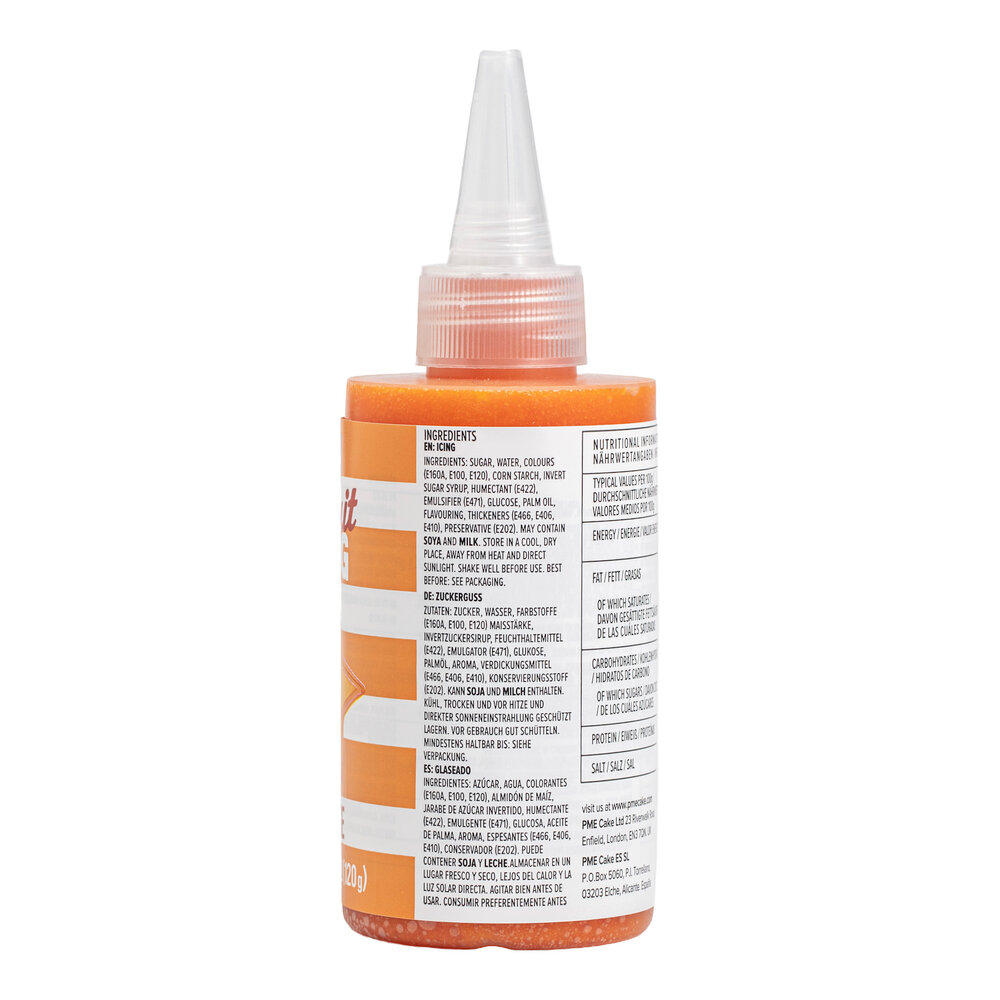 PME Koekjesglazuur / biscuit icing – Oranje 120 g