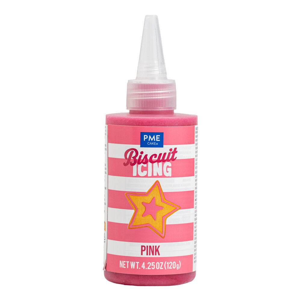 PME Biscuit Icing – Pink 120 g