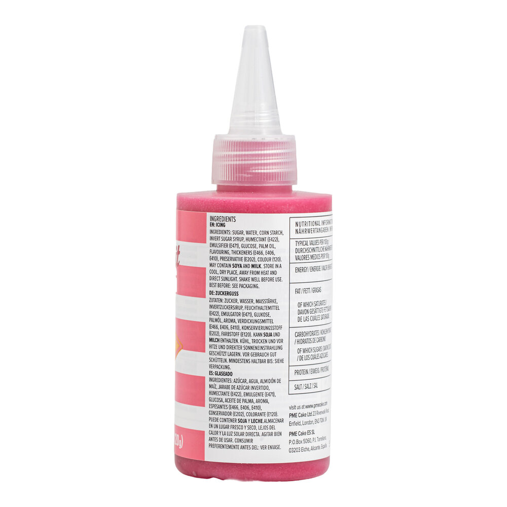 PME Koekjesglazuur / biscuit icing – Roze 120 g
