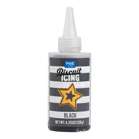 PME Koekjesglazuur / biscuit icing – Zwart 120 g