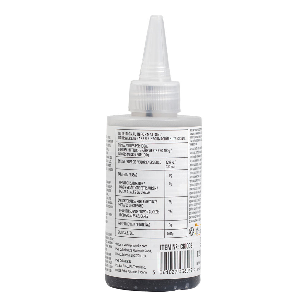 PME Koekjesglazuur / biscuit icing – Zwart 120 g