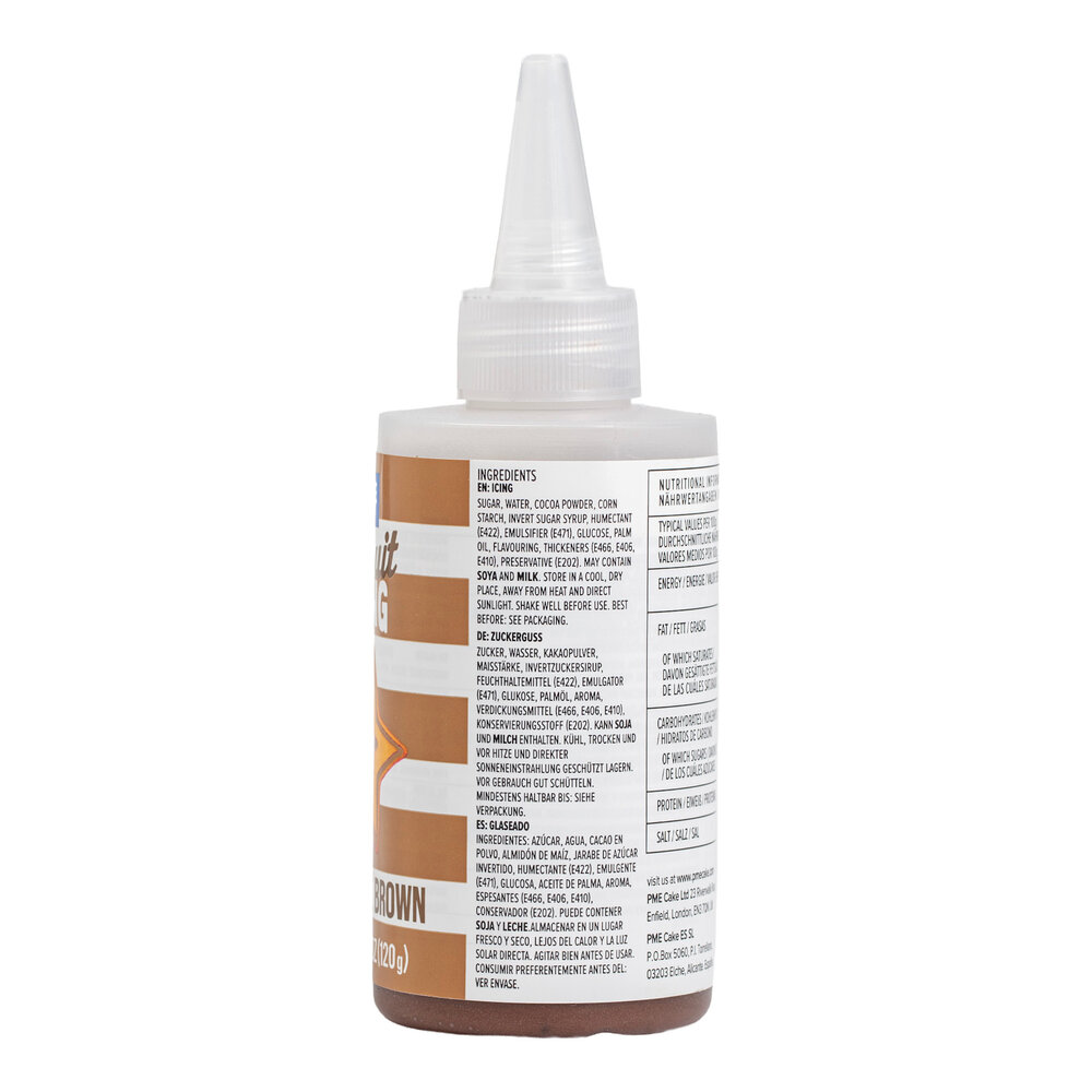 PME Koekjesglazuur / biscuit icing – Chocoladebruin 120 g