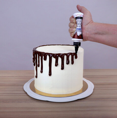 PME Luxe Cake Drip - Witte chocolade (150g)