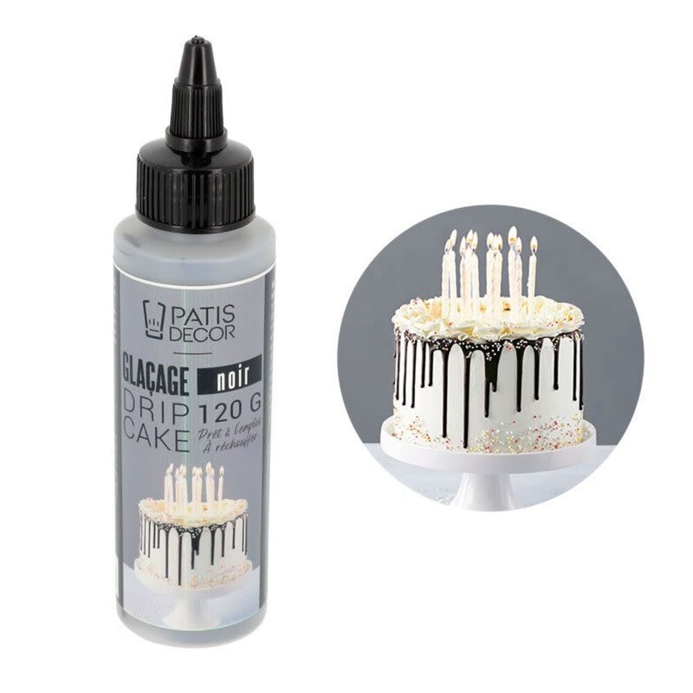Patis Decor Drip cake glaze 120g BLACK