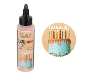 Patis Decor Glazuur voor drip cake 120g ORANJE