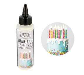 Patis Decor Glazuur voor drip cake WIT 120g / 6
