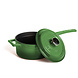 Lava Geëmailleerde gietijzeren steelpan 16cm 1,35L groen