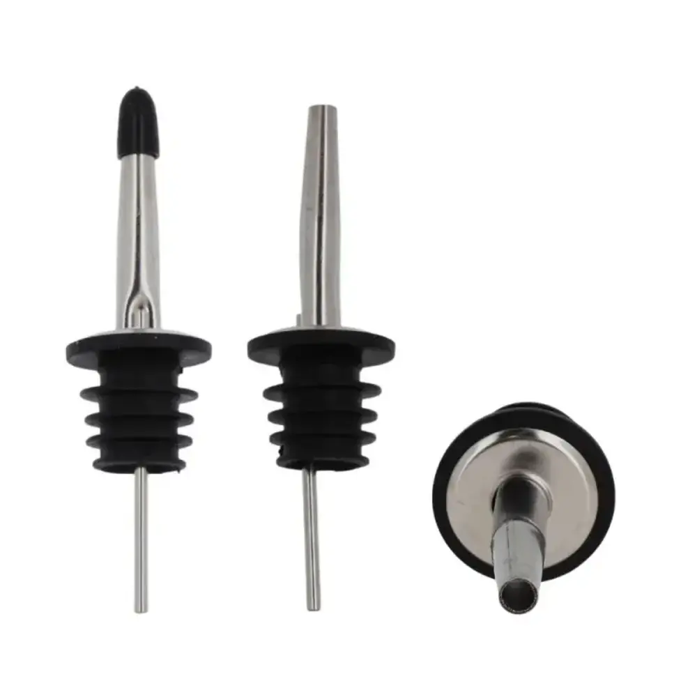 Patis Decor Stainless steel pour spouts with cap, set of 3 Patis Decor Stainless steel pour spouts with cap, set of 3