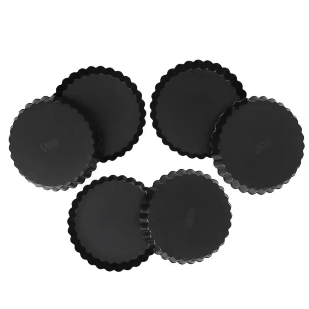 Patis Decor Non-stick steel tartlet molds Ø 11.5 cm, PFAS-free, set of 6 Patis Decor Non-stick steel tartlet molds Ø 11.5 cm, PFAS-free, set of 6