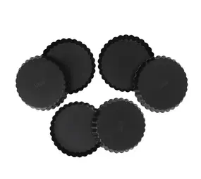 Patis Decor Antiaanbak taartelettevorms Ø 11,5 cm, set van 6 Patis Decor Antiaanbak taartelettevorms Ø 11,5 cm, set van 6
