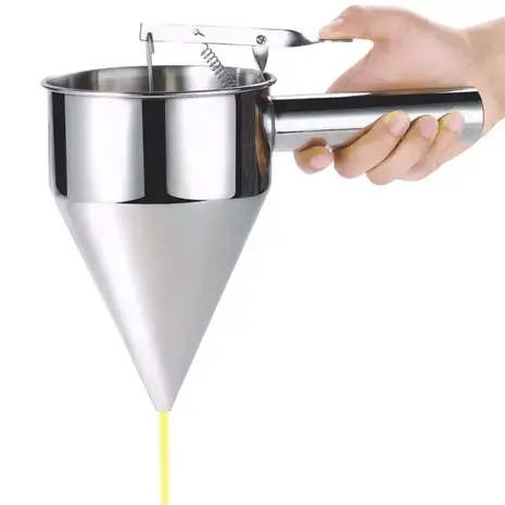 Patis Decor Professional stainless steel funnel 1L, all-metal construction Patis Decor Professional stainless steel funnel 1L, all-metal construction