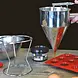 Patis Decor Professional stainless steel funnel 1L, all-metal construction Patis Decor Professional stainless steel funnel 1L, all-metal construction