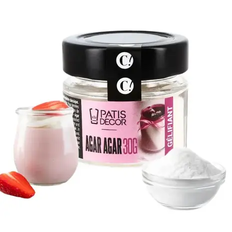 Patis Decor Agar agar, plant-based gelling agent, 30 g