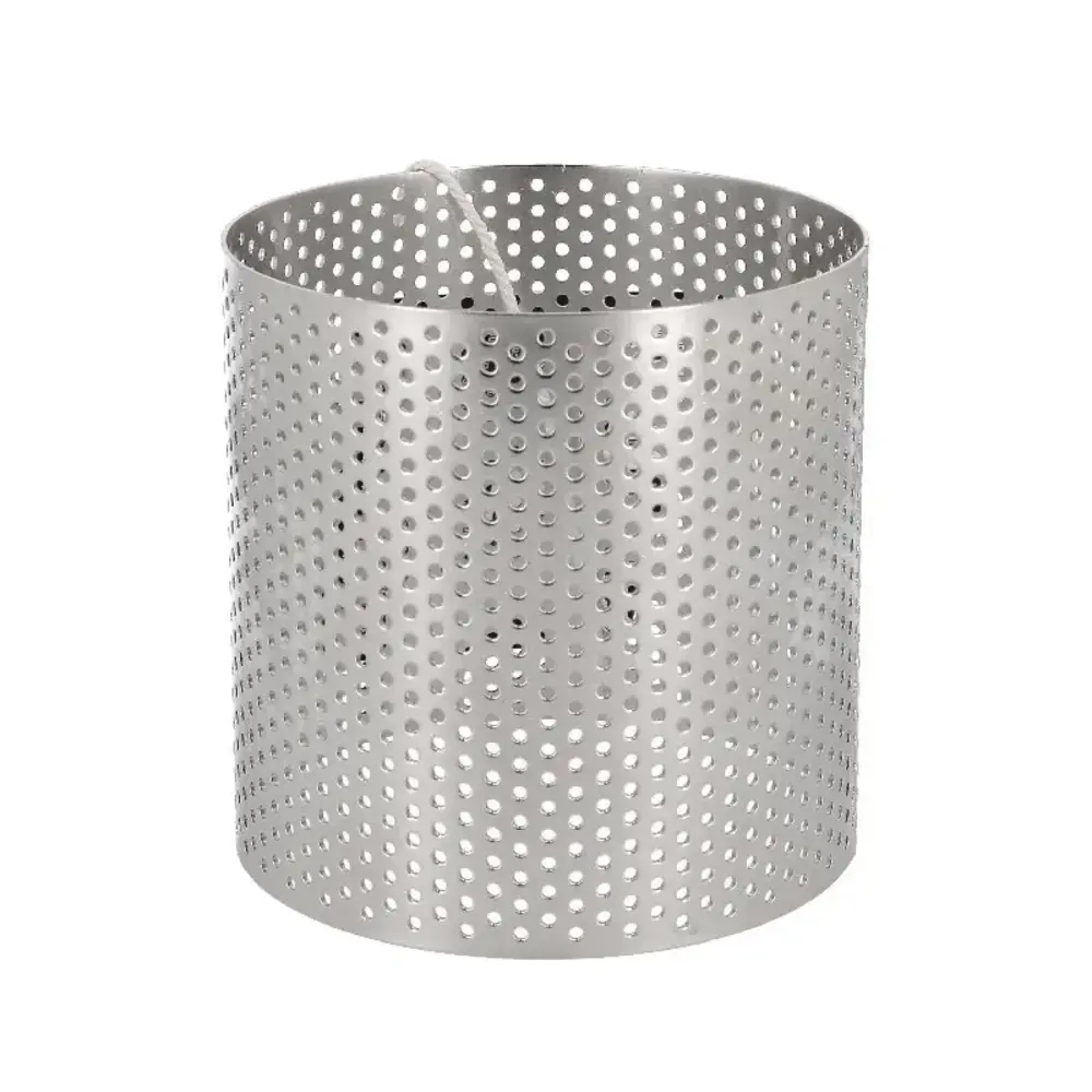 Patis Decor Geperforeerde ronde RVS patisserierand, Ø 8 cm x 8 cm Patis Decor Geperforeerde ronde RVS patisserierand, Ø 8 cm x 8 cm