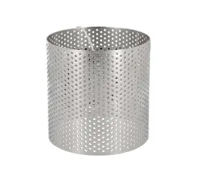 Patis Decor Geperforeerde ronde RVS ring, Ø 8x8 cm Patis Decor Geperforeerde ronde RVS ring, Ø 8x8 cm