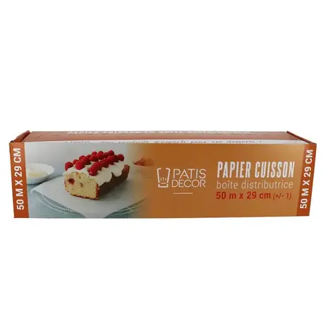 Patis Decor Baking parchment paper roll, 30 cm wide, 50 m Patis Decor Baking parchment paper roll, 30 cm wide, 50 m