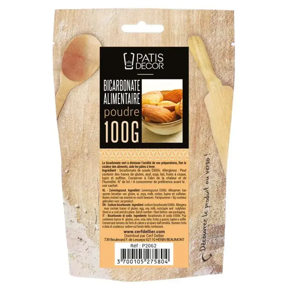 Patis Decor Bakzout (natriumbicarbonaat) 100 g