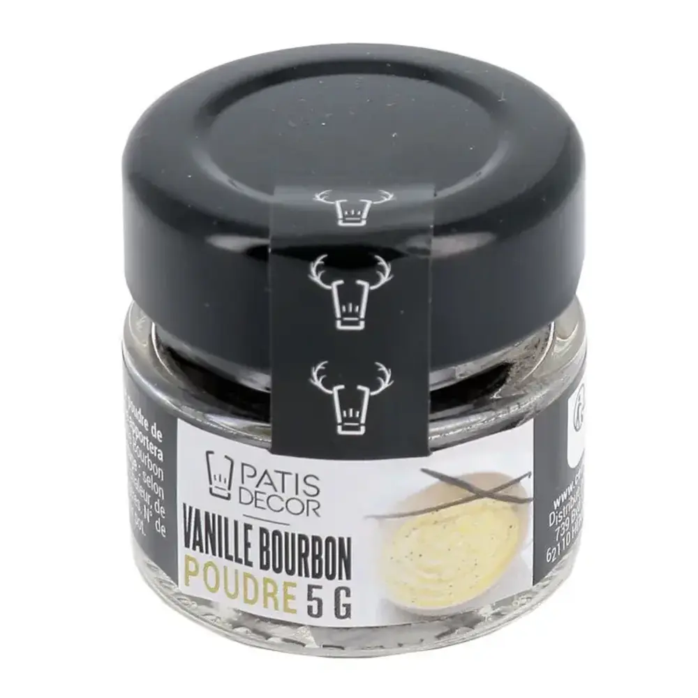 Patis Decor Bourbon vanillepoeder uit Madagascar, 5 g