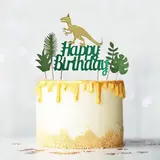 Patis Decor Happy birthday dinosaur cake toppers, pack of 3 Patis Decor Happy birthday dinosaur cake toppers, pack of 3