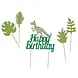 Patis Decor Happy birthday dinosaurus thema cake toppers, set van 3 Patis Decor Happy birthday dinosaurus thema cake toppers, set van 3