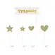 Patis Decor Happy birthday cake toppers with glitter stars and hearts, pack of 10 Patis Decor Happy birthday cake toppers with glitter stars and hearts, pack of 10