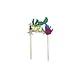 Patis Decor Happy birthday mermaid and ocean theme cake topper, approx. 24 cm Patis Decor Happy birthday mermaid and ocean theme cake topper, approx. 24 cm