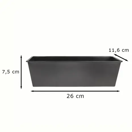 Patis Decor Antiaanbak stalen cakevorm 25x10,5 cm, PFAS-vrij Patis Decor Antiaanbak stalen cakevorm 25x10,5 cm, PFAS-vrij