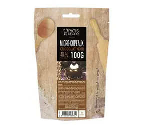 Patis Decor Puur chocolade micro-krullen, 48% cacao, 100 g Patis Decor Puur chocolade micro-krullen, 48% cacao, 100 g
