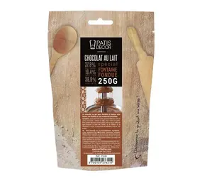 Patis Decor Milk chocolate for fondue, 37.8% cacao, 250 g Patis Decor Milk chocolate for fondue, 37.8% cacao, 250 g