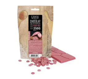 Patis Decor Ruby couverture chocolate 47.3%, 250 g