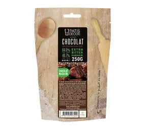 Patis Decor Puur couverture chocolade Extra Bitter Guayaquil 64%, 250 g