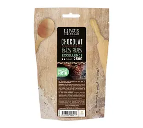 Patis Decor Puur couverture chocolade Excellence 55%, 250 g